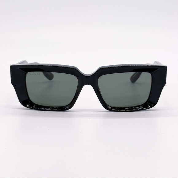 NEW GG1529S 001 GUCCI BLACK SQUARE UNISEX SUNGLASSES GG 1529S 001 GUCCI EYEWEAR - Picture 5 of 9